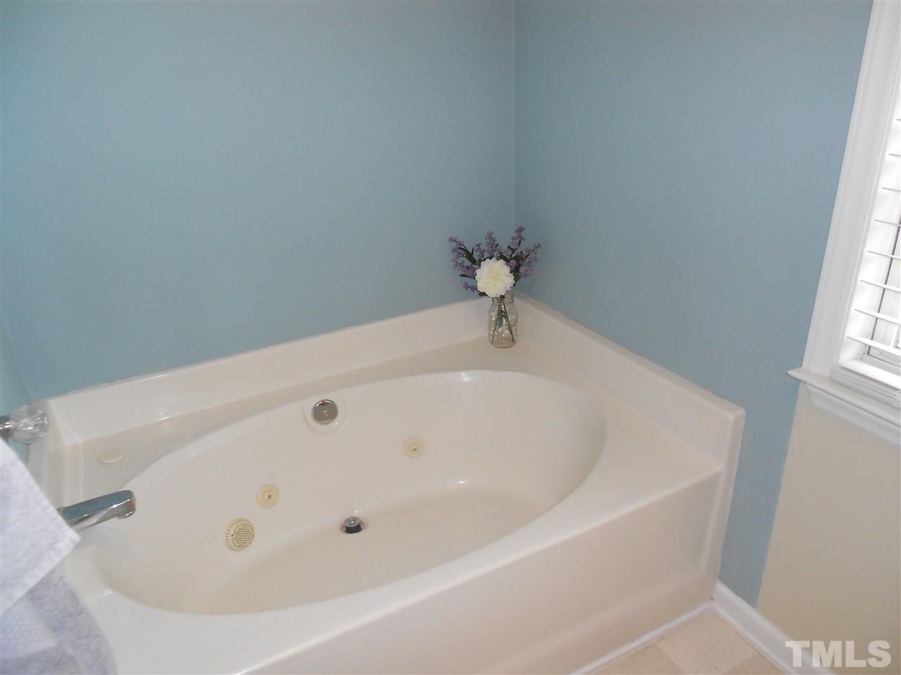 1601 Harvey Johnson Road Raleigh, NC 27603 - Photo 16 of 25 Tub and separate shower in Master bath.