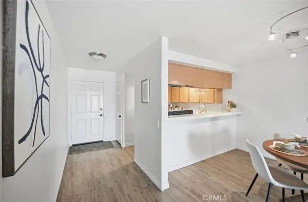 a view of kitchen with livingroom and furniture