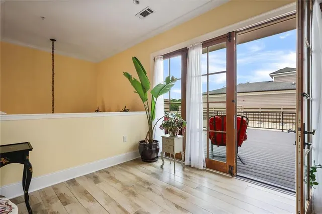 a view of an empty room and window