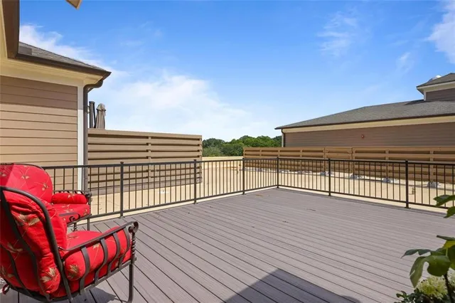 a view of a roof deck