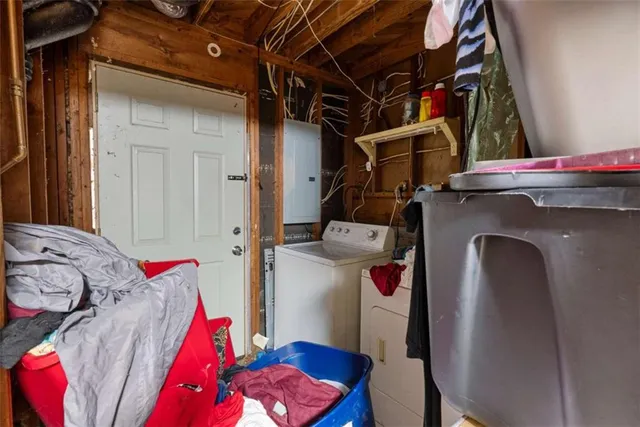 a room with furniture