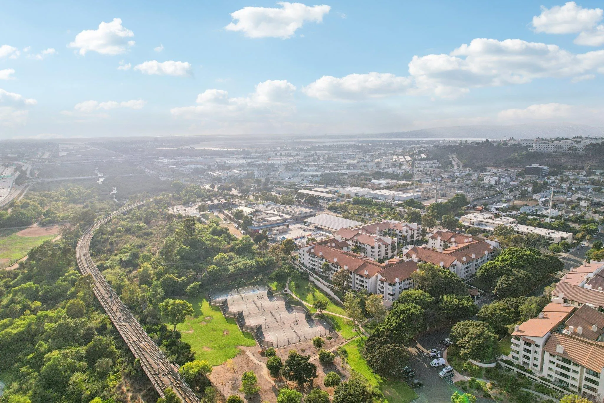 5645 Friars Road, Unit 386 San Diego, CA 92110 - Photo 45 of 45 an aerial view of residential houses with outdoor space