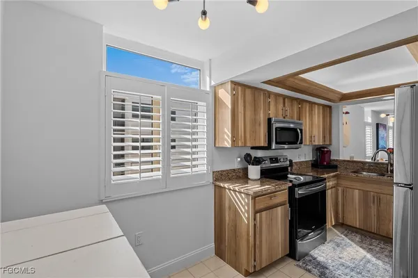 a room with furniture and windows