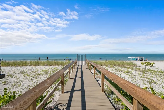 a view of outdoor space with seating area and barbeque oven