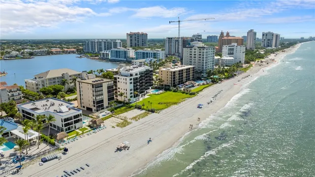 a view of a city with tall buildings
