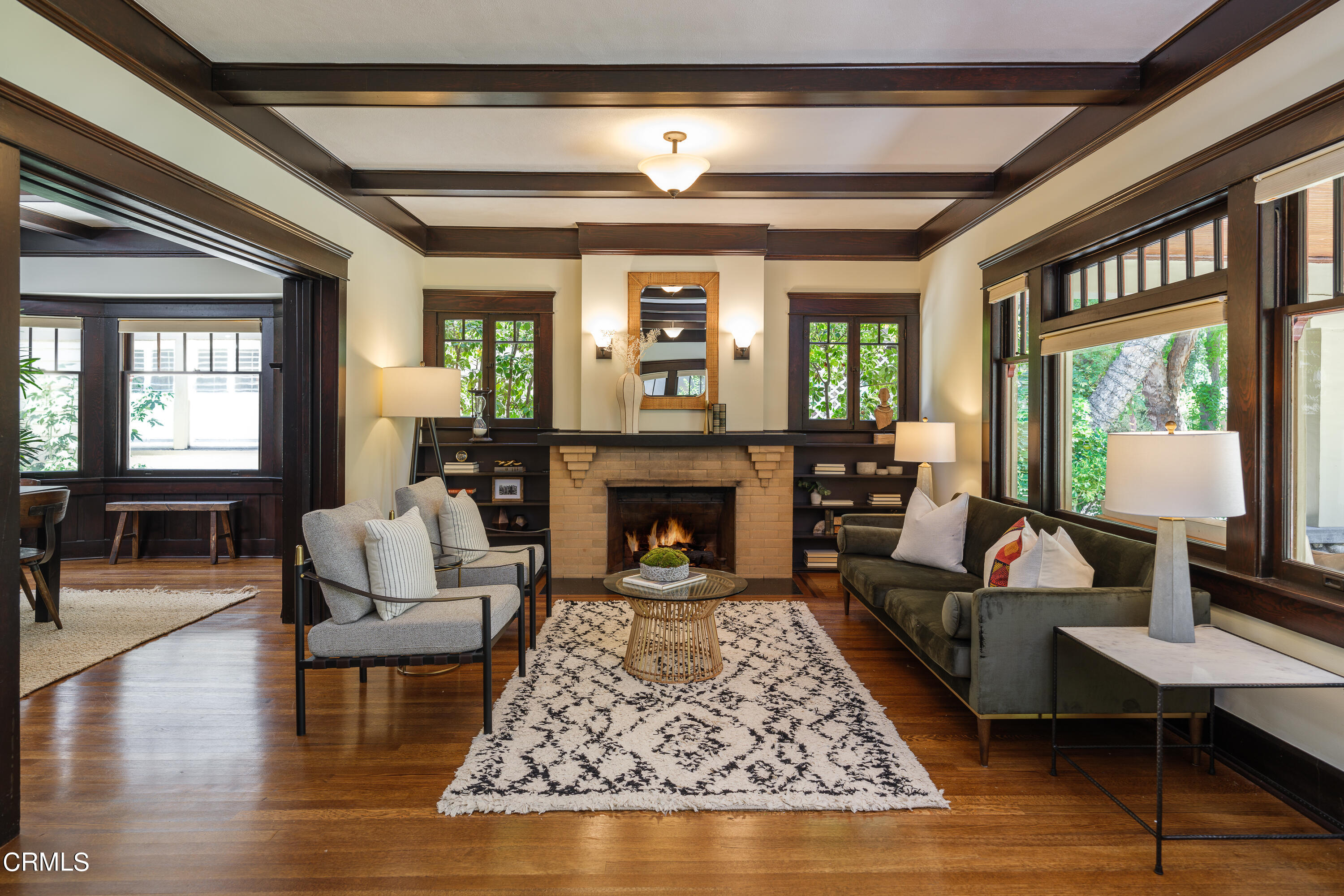 1836 Monterey Road South Pasadena, CA 91030 - Photo 6 of 24 a living room with furniture and a fireplace