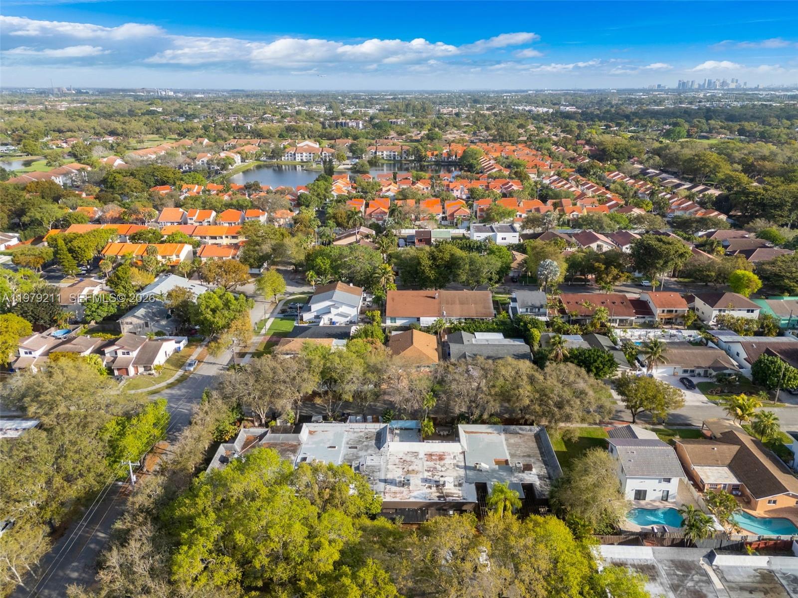 3785 Raleigh Street Hollywood, FL 33021 - Photo 32 of 36 an aerial view of a city with lots of residential buildings