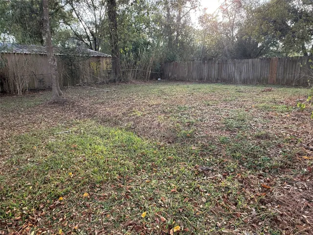 a backyard of a house