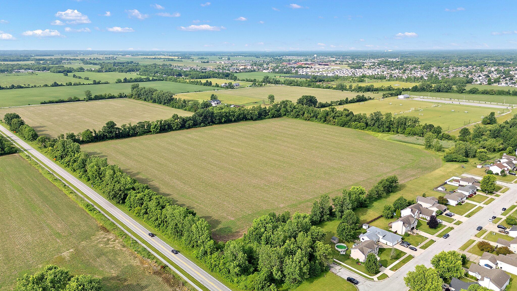 a view of a city and an ocean