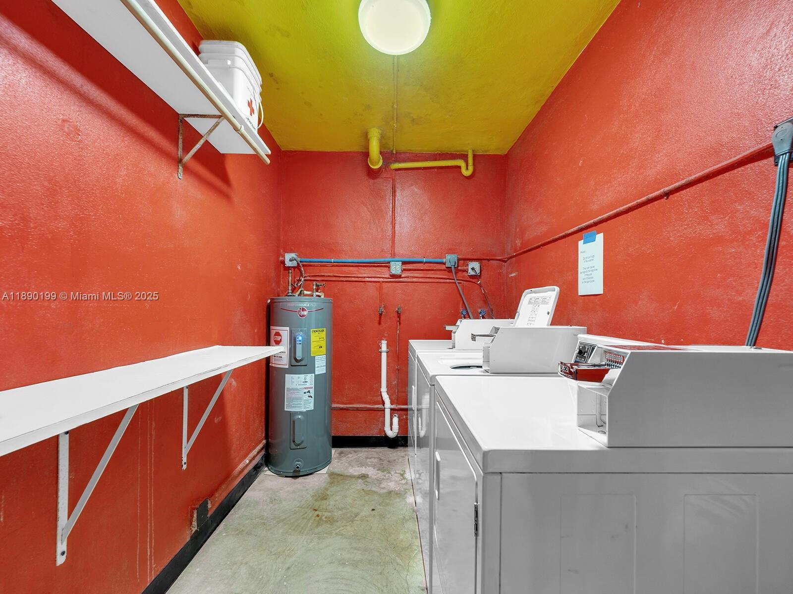 1129 Pebble Beach Lane, Unit 6 Marathon, FL 33050 - Photo 24 of 31 a utility room with dryer and washer