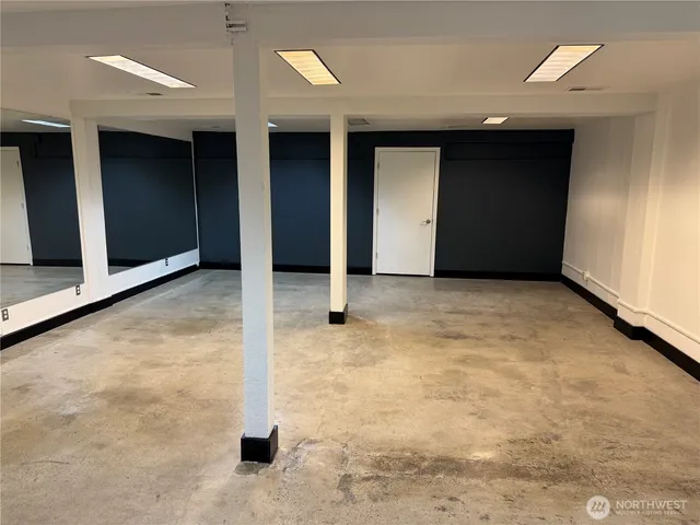 a front view of a house with a garage