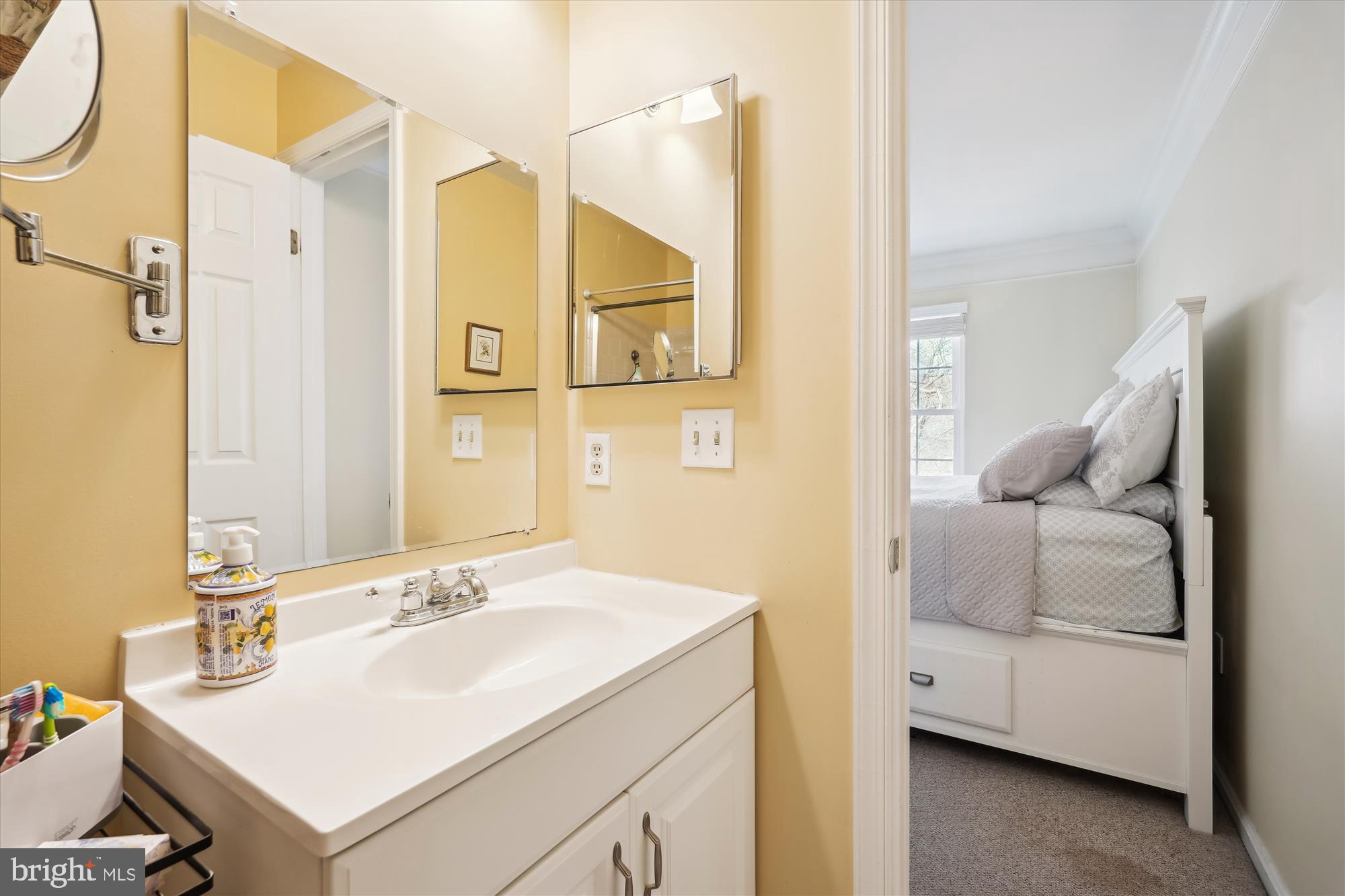 18244 Fox Chase Circle Olney, MD 20832 - Photo 24 of 26 a en suite bathroom with a sink and a mirror