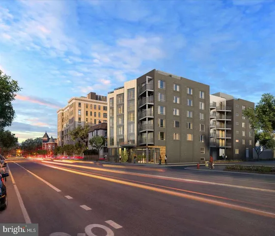 a building with view of street
