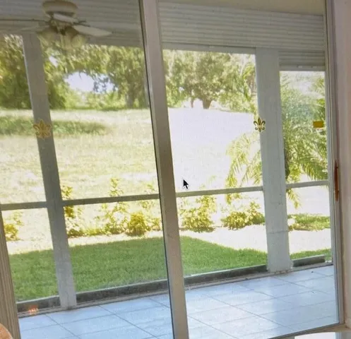 a view of an outdoor space and a window