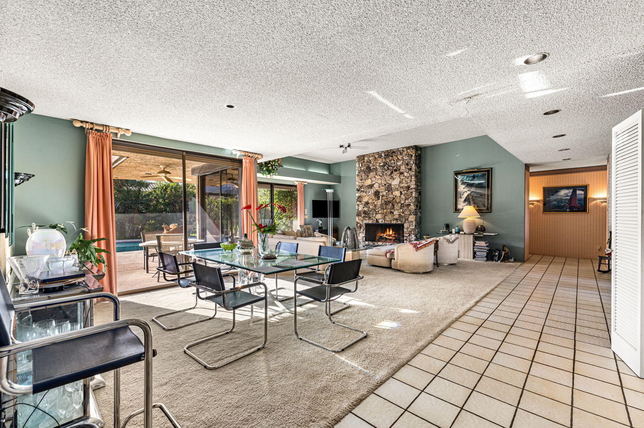 40675 East Thunderbird Terrace Rancho Mirage, CA 92270 - Photo 29 of 58 a living room with furniture and a large window