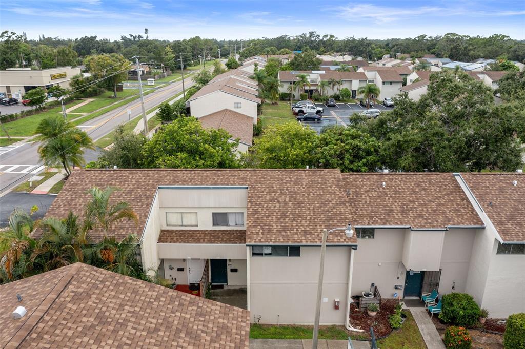 1112 Longfellow Road Sarasota, FL 34243 - Photo 46 of 48 an aerial view of a house with a yard