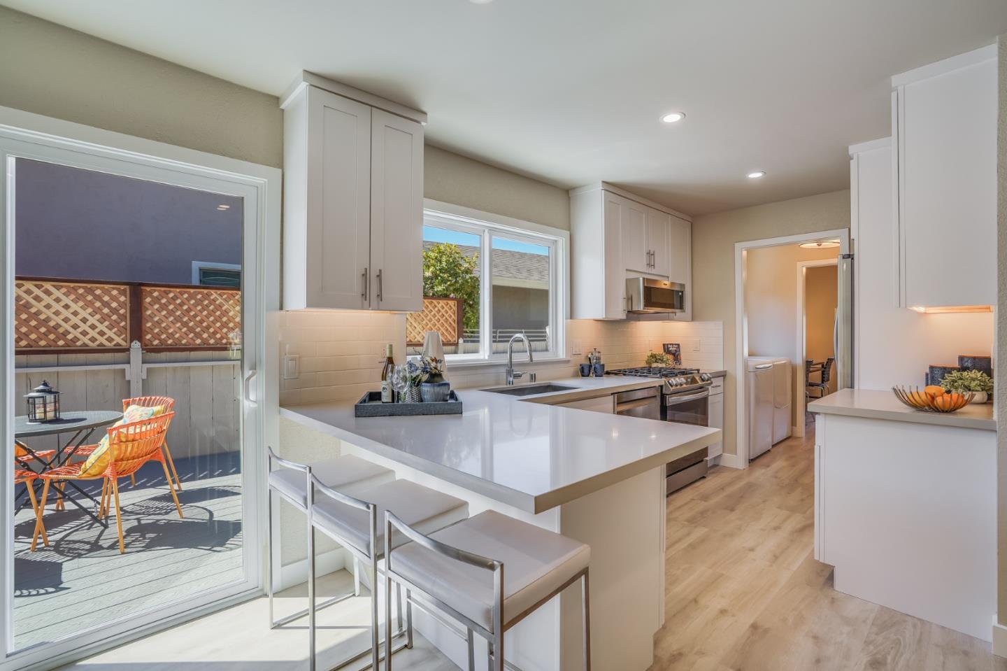 184 Temelec Circle Sonoma, CA 95476 - Photo 17 of 42 a kitchen with stainless steel appliances granite countertop a sink stove and refrigerator