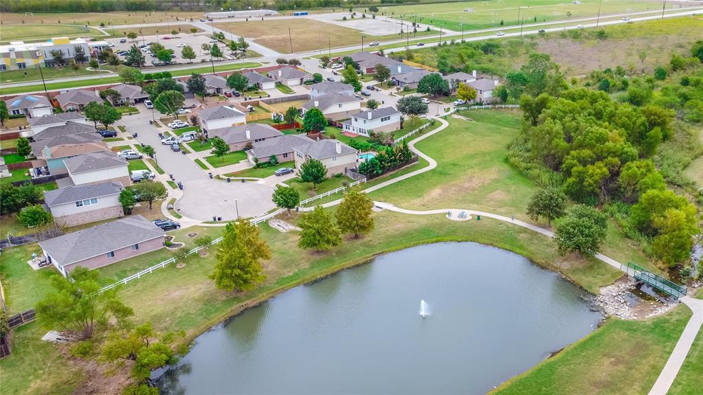 4408 Statesman Lane Fort Worth, TX 76244 - Photo 36 of 40 Drone / aerial view with a water view