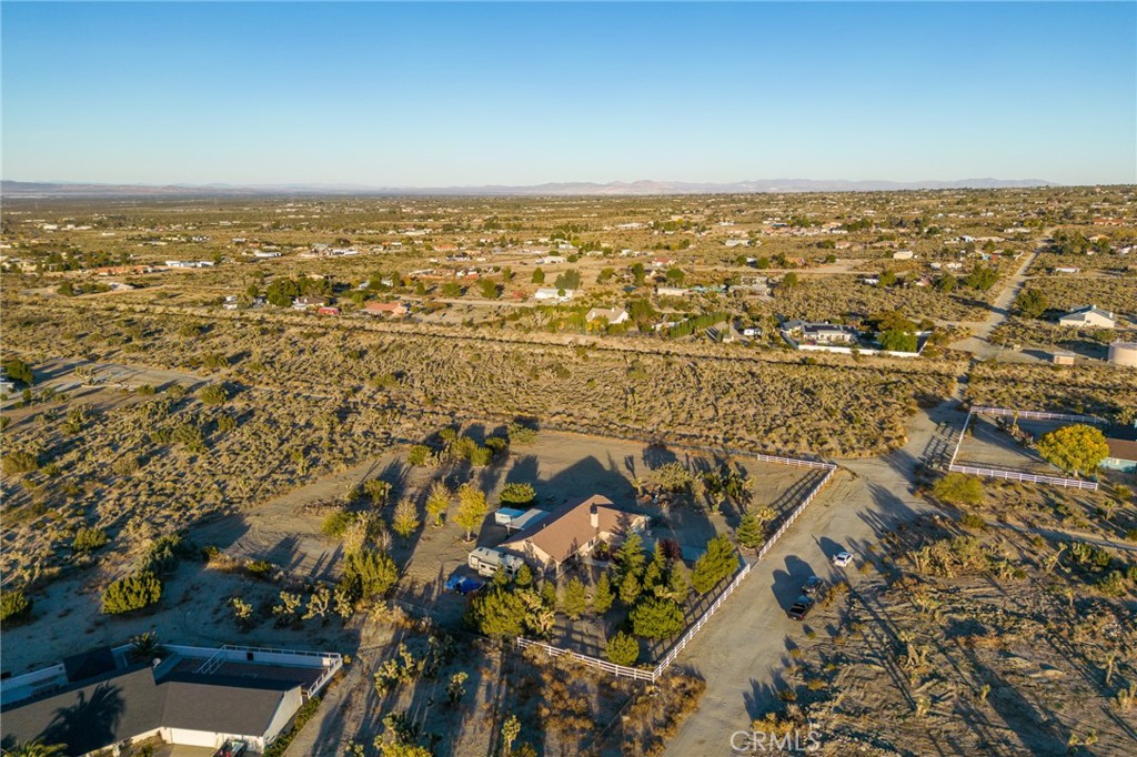 388 Calaveras Road Pinon Hills, CA 92372 - Photo 38 of 44 an aerial view of residential building and car parked