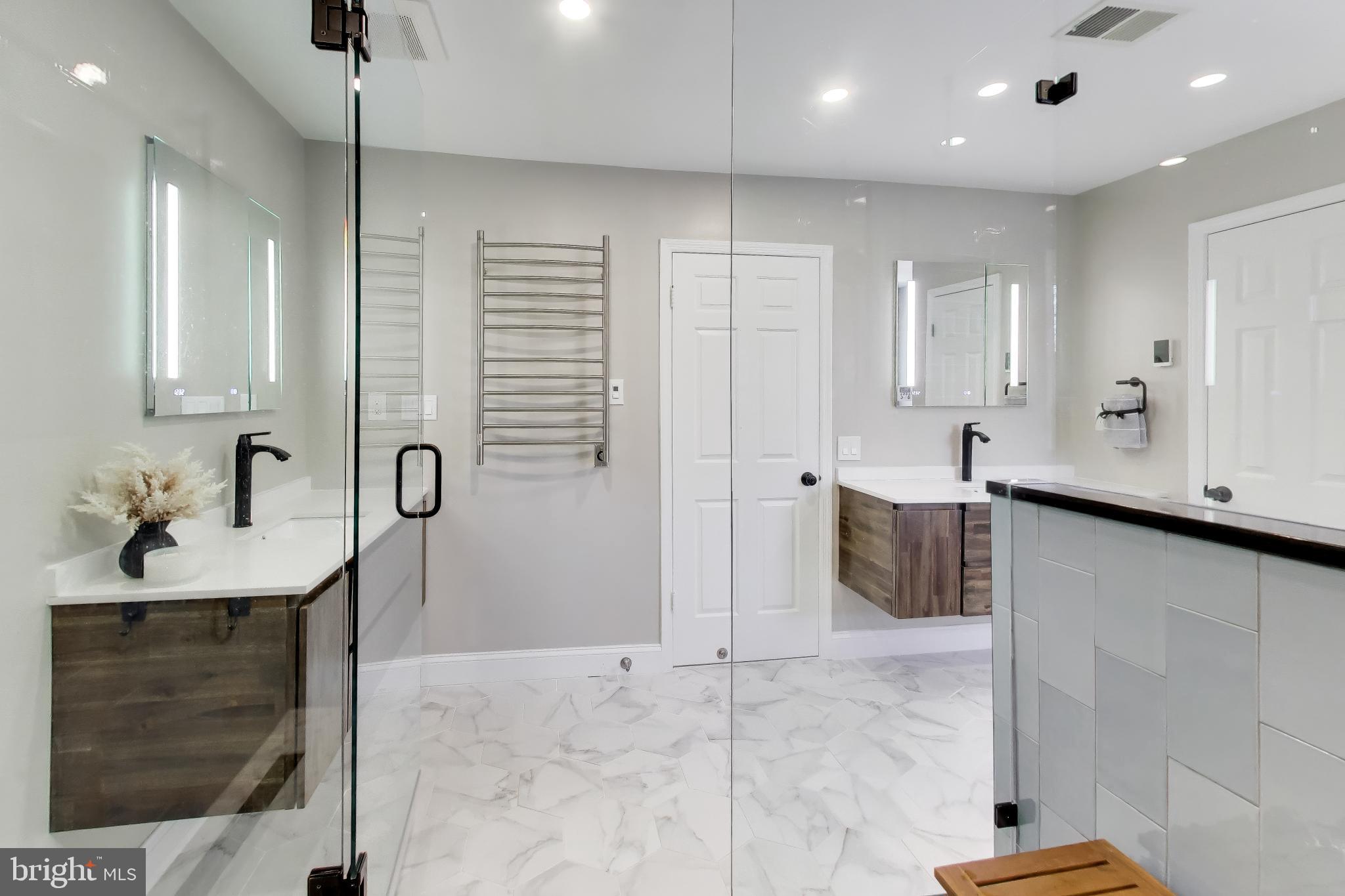 10150 Red Spruce Road Fairfax, VA 22032 - Photo 29 of 70 Dual Floating Vanities and Heated Flooring