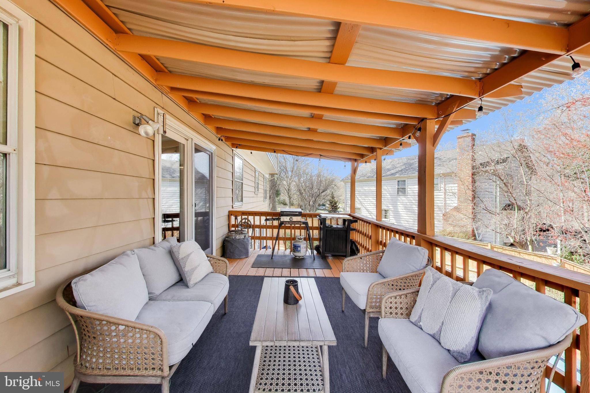 10150 Red Spruce Road Fairfax, VA 22032 - Photo 45 of 70 Covered Deck Overlooking the Pool