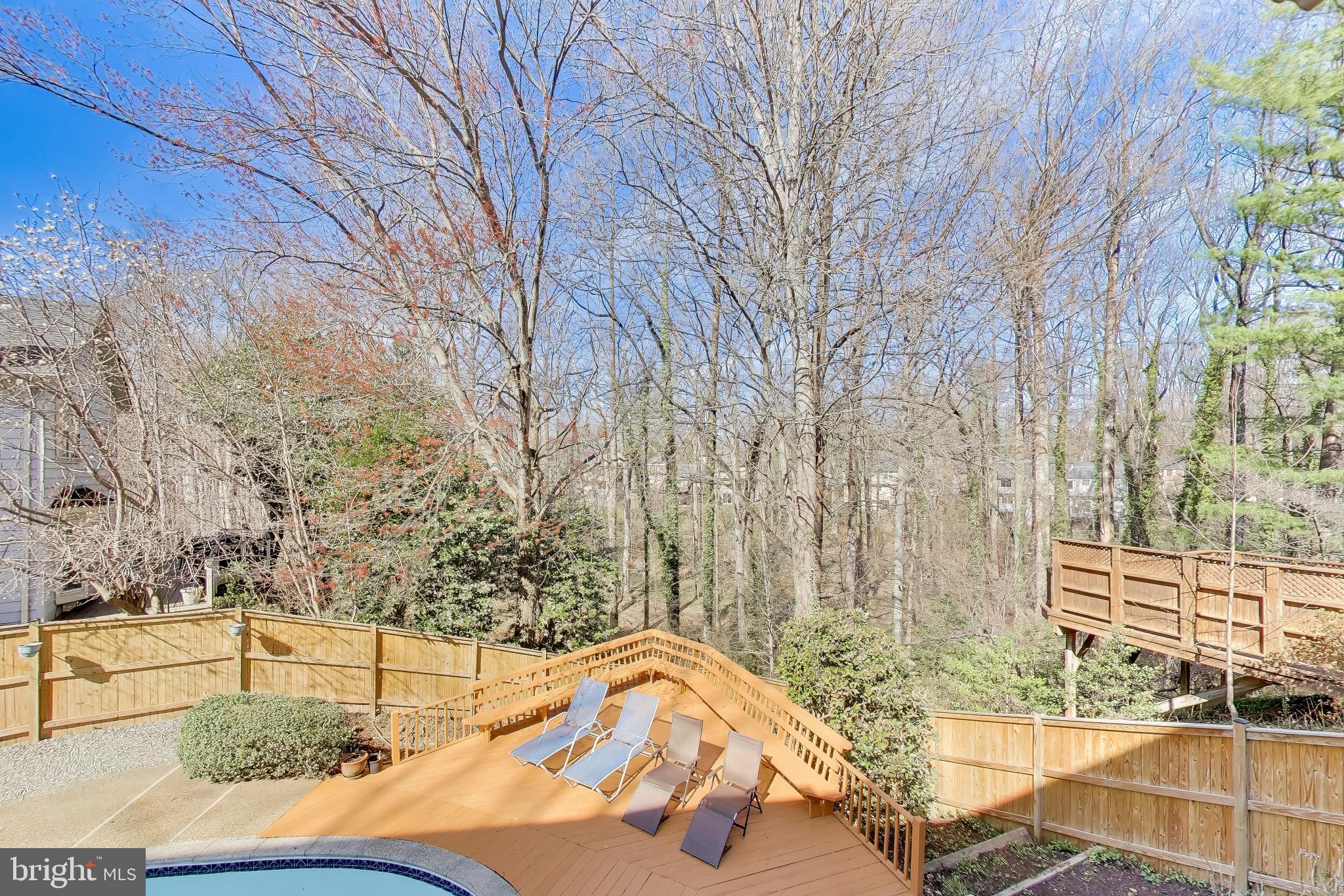 10150 Red Spruce Road Fairfax, VA 22032 - Photo 47 of 70 View of Scenic Backyard from Covered Deck