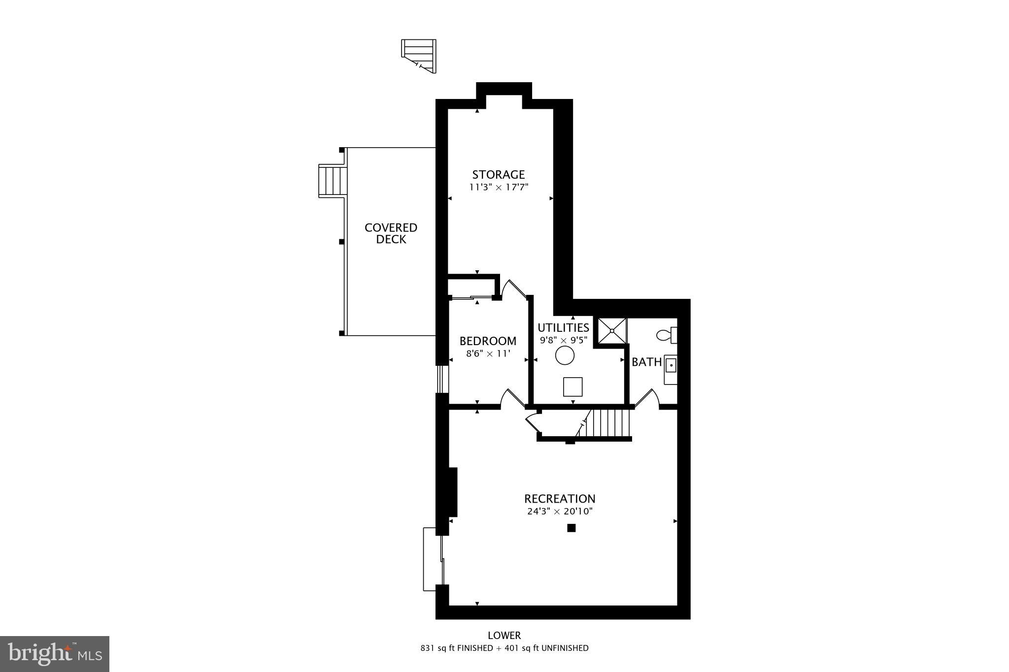 10150 Red Spruce Road Fairfax, VA 22032 - Photo 70 of 70 Lower Level Floor Plan