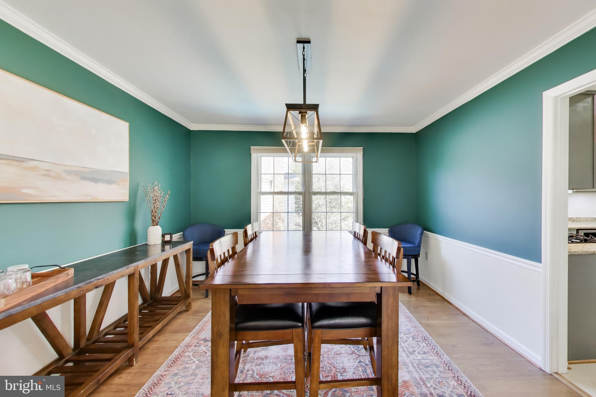10150 Red Spruce Road Fairfax, VA 22032 - Photo 8 of 70 Formal Dining Room with Crown and Chair Molding
