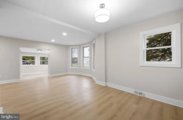 wooden floor in an empty room