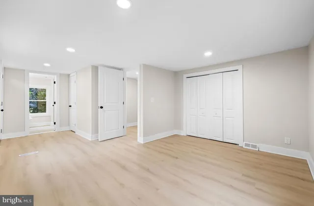 wooden floor in a room