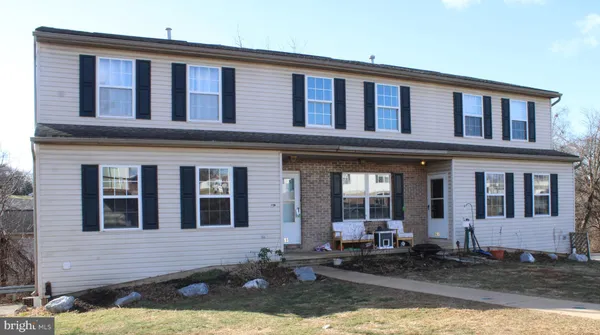 a front view of a house