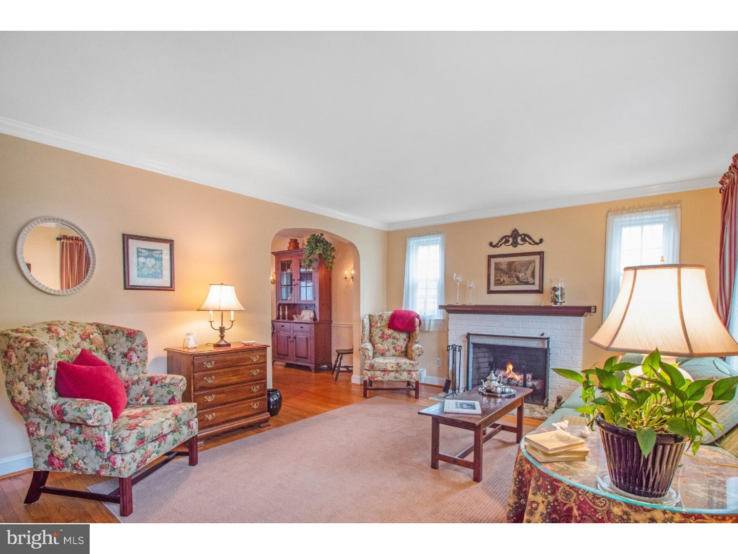 274 Bewley Road Haddonfield, NJ 08033 - Photo 14 of 26 Formal Living Room with fireplace