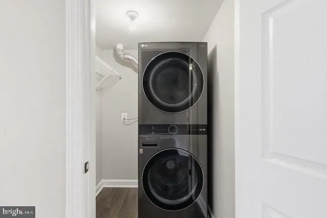 a close up view of a washer and dryer in a utility room