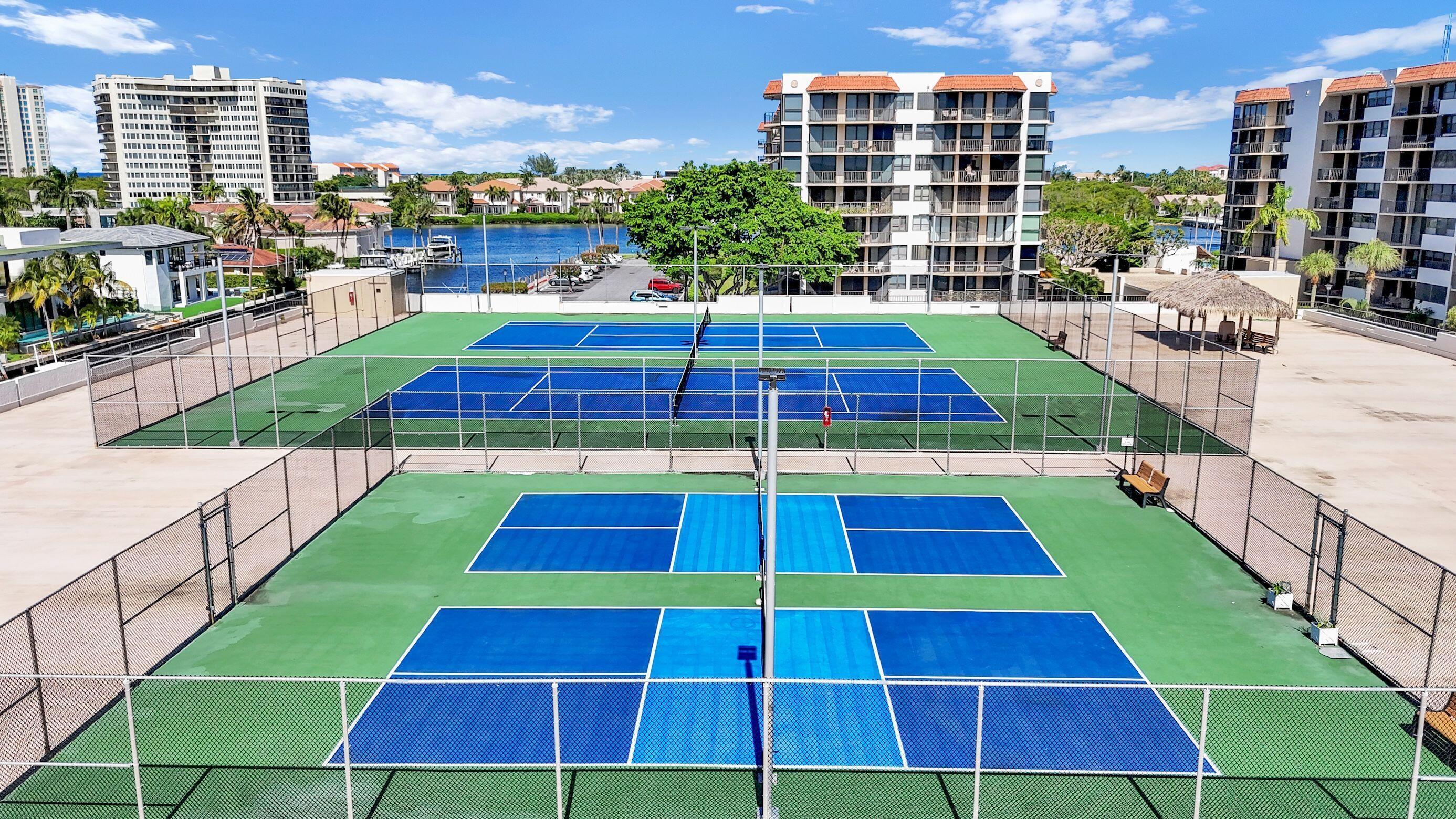 859 Jeffery Street, Unit 202 Boca Raton, FL 33487 - Photo 48 of 94 PB aerial Pickleball and Tennis close