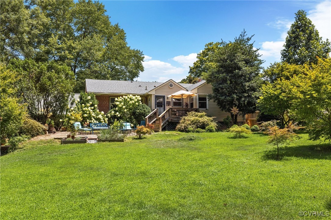126 Beverly Road Ashland, VA 23005 - Photo 27 of 30 a view of a house with a yard porch and sitting area