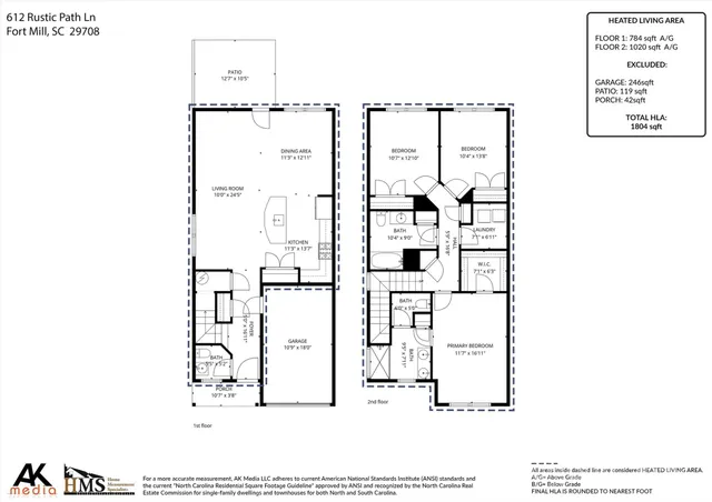 $370,000 | 612 Rustic Path Lane, Fort Mill, SC 29708