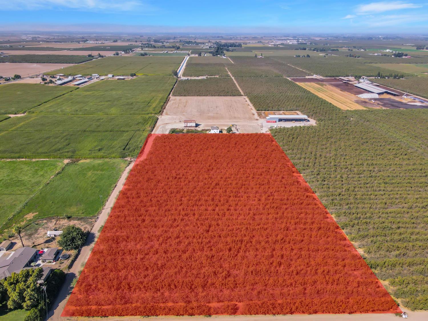 a view of a lake with a big yard