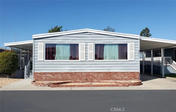 a front view of a house
