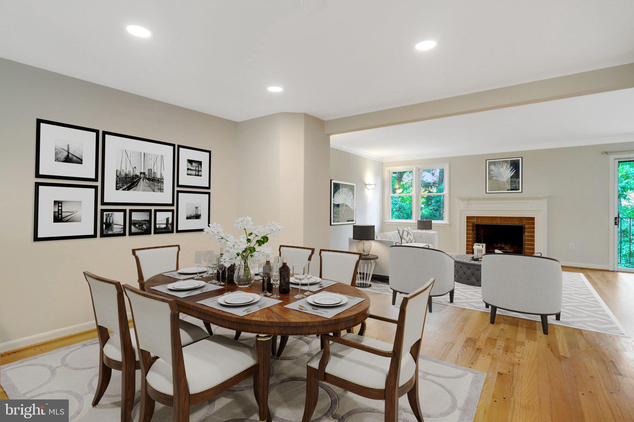 2130 Military Road Arlington, VA 22207 - Photo 8 of 63 Dining Area Between Open Kitchen & Living Room