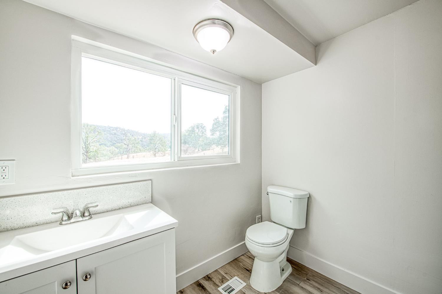 29531 Morgan Canyon Road Prather, CA 93651 - Photo 20 of 42 a bathroom with a toilet a sink and a window