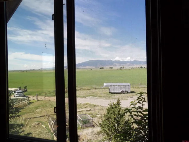 a view of an ocean from a window