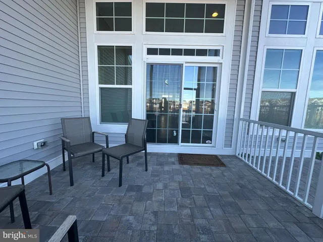 a view of a balcony with city view