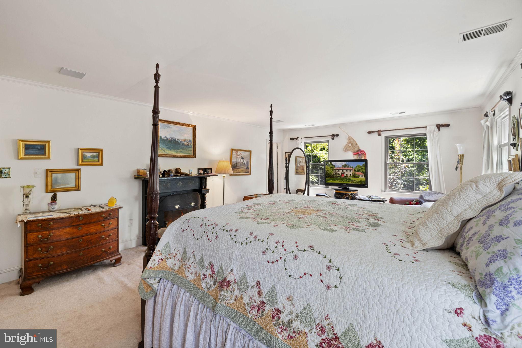 961 Summerville Road Boyce, VA 22620 - Photo 30 of 57 a bed room with a bed and a television