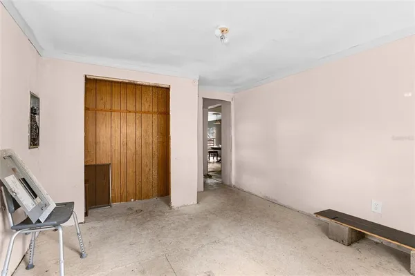 a view of livingroom with hallway