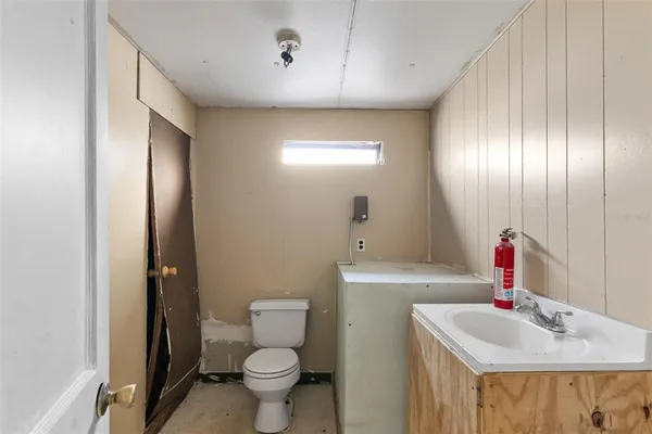 a view of hallway with closet