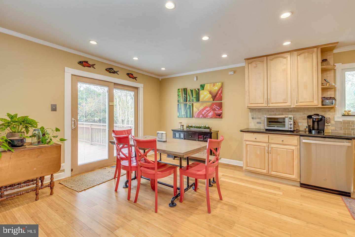 418 Apple Road Edgewater Park, NJ 08010 - Photo 11 of 39 Huge Kitchen/dining area with access to huge deck.