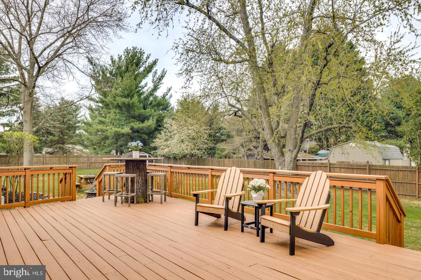 418 Apple Road Edgewater Park, NJ 08010 - Photo 36 of 39 Huge backyard deck with access to kitchen