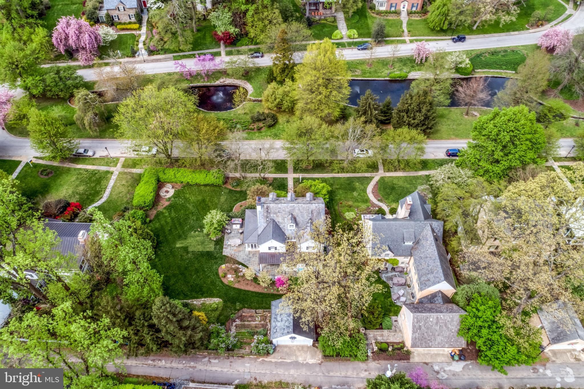 Birdseye view of the property and the Lakes