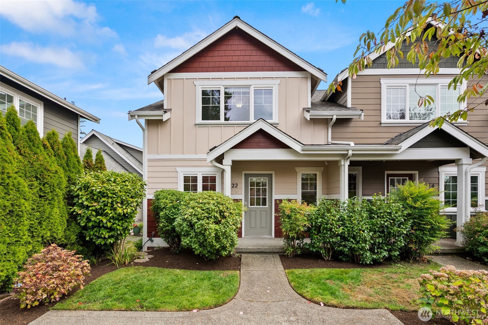 1322 Polly's Lane Bainbridge Island, WA 98110 - Photo 24 of 29 a front view of a house with a yard