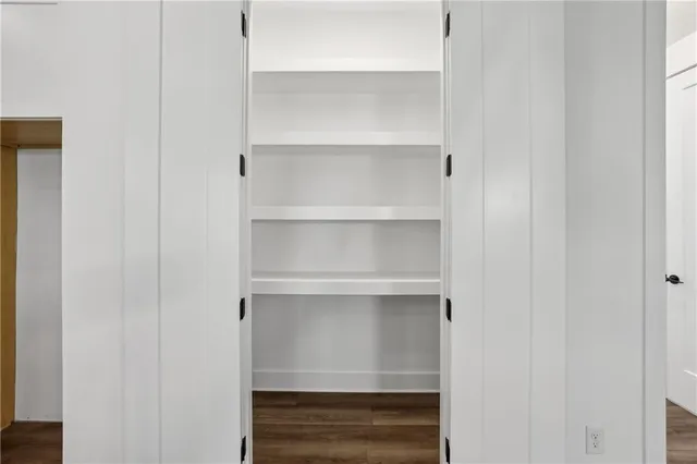 a view of storage and utility room in empty room